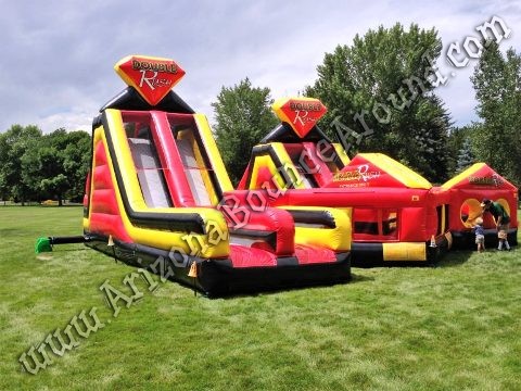 Inflatable Double Rush Obstacle Course Rental Colorado Springs Aurora Fort Collins Colorado